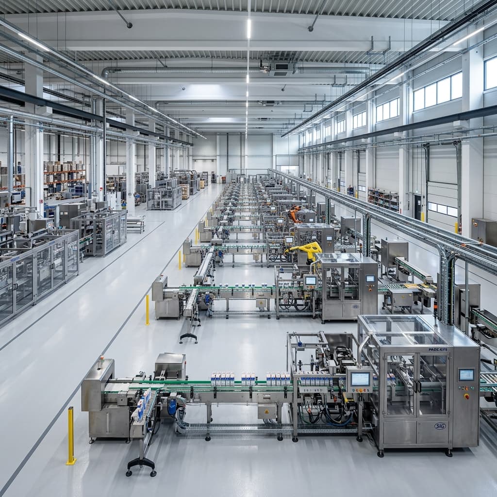 Nhà máy sản xuất bao bì hiện đại
