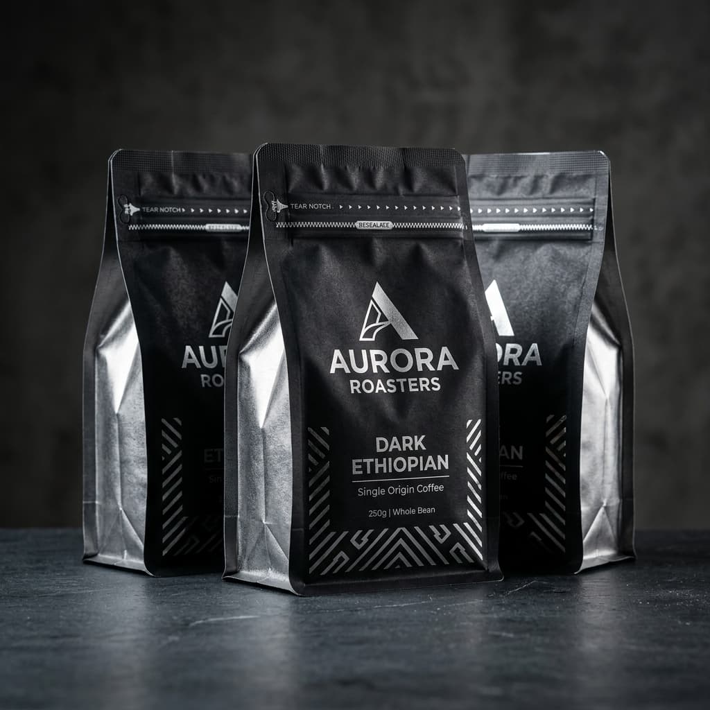 Thành phẩm túi cà phê zipper cao cấp