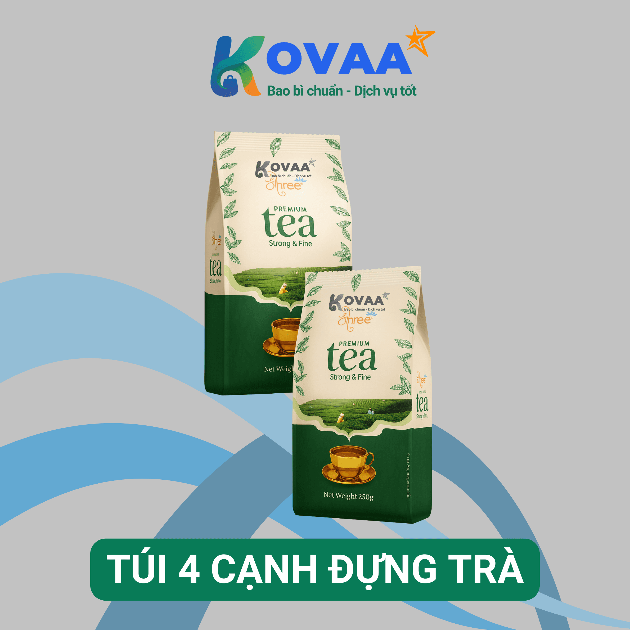 Túi 4 cạnh đựng trà