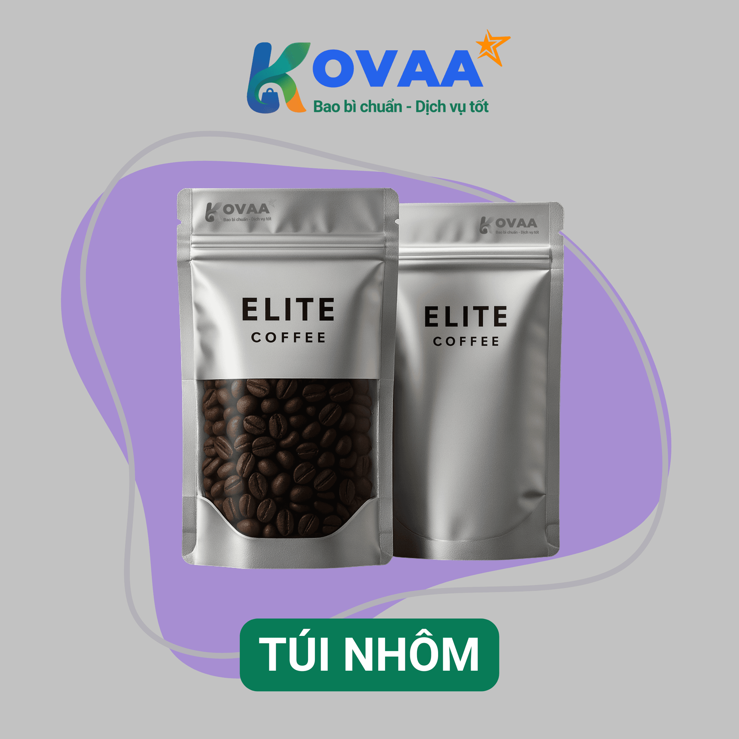 Túi nhôm đựng cà phê